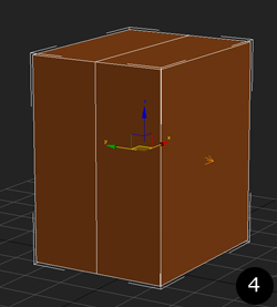 simple box with symetry modifier